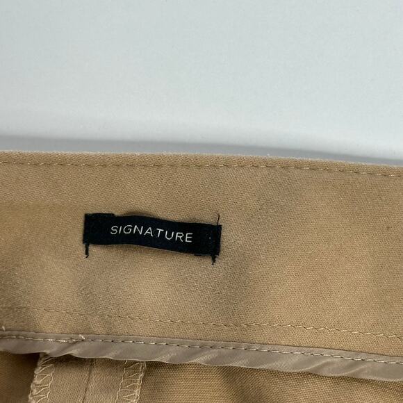 Talbots Signature Tan Dress Slacks Pants Womens Size 10 Zip Pockets Tapered Fit - Picture 9 of 12